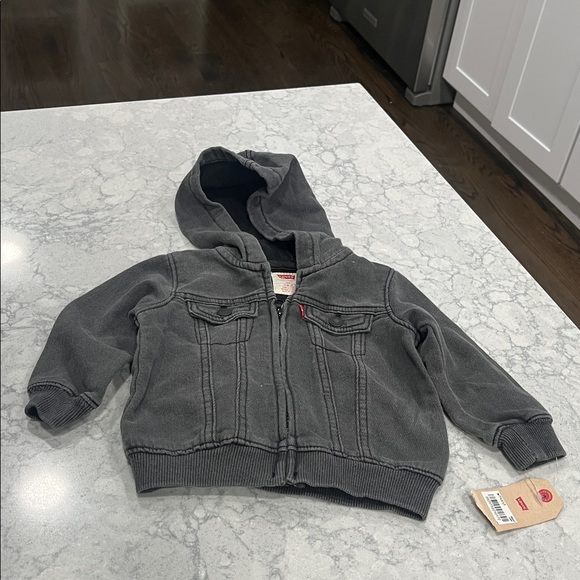 Levi's Other - Vintage Kids Black Denim Jacket size 12 months NEW